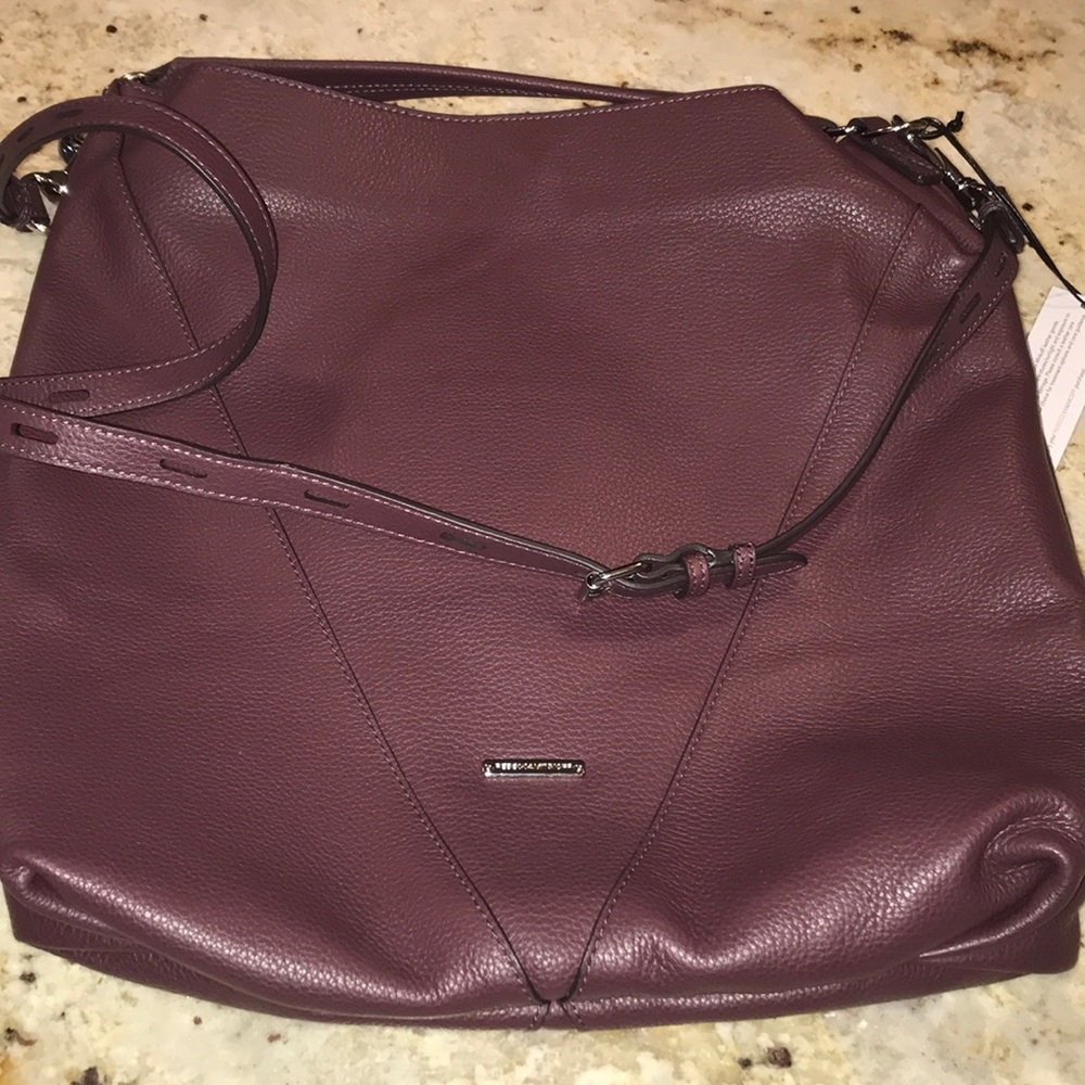 NWT Rebecca Minkoff Large Leather Moto Hobo - Picture 6 of 8